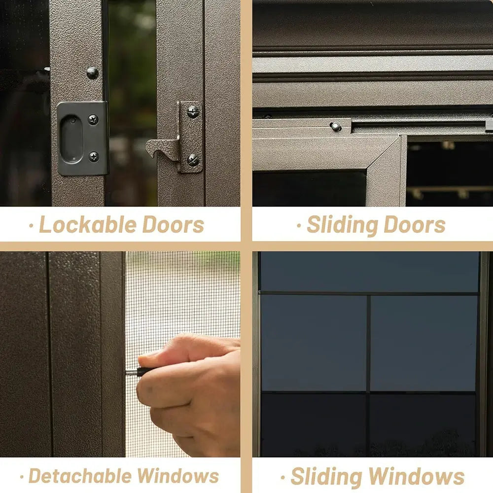 Domi wall mounted sunroom#size_12'x14'