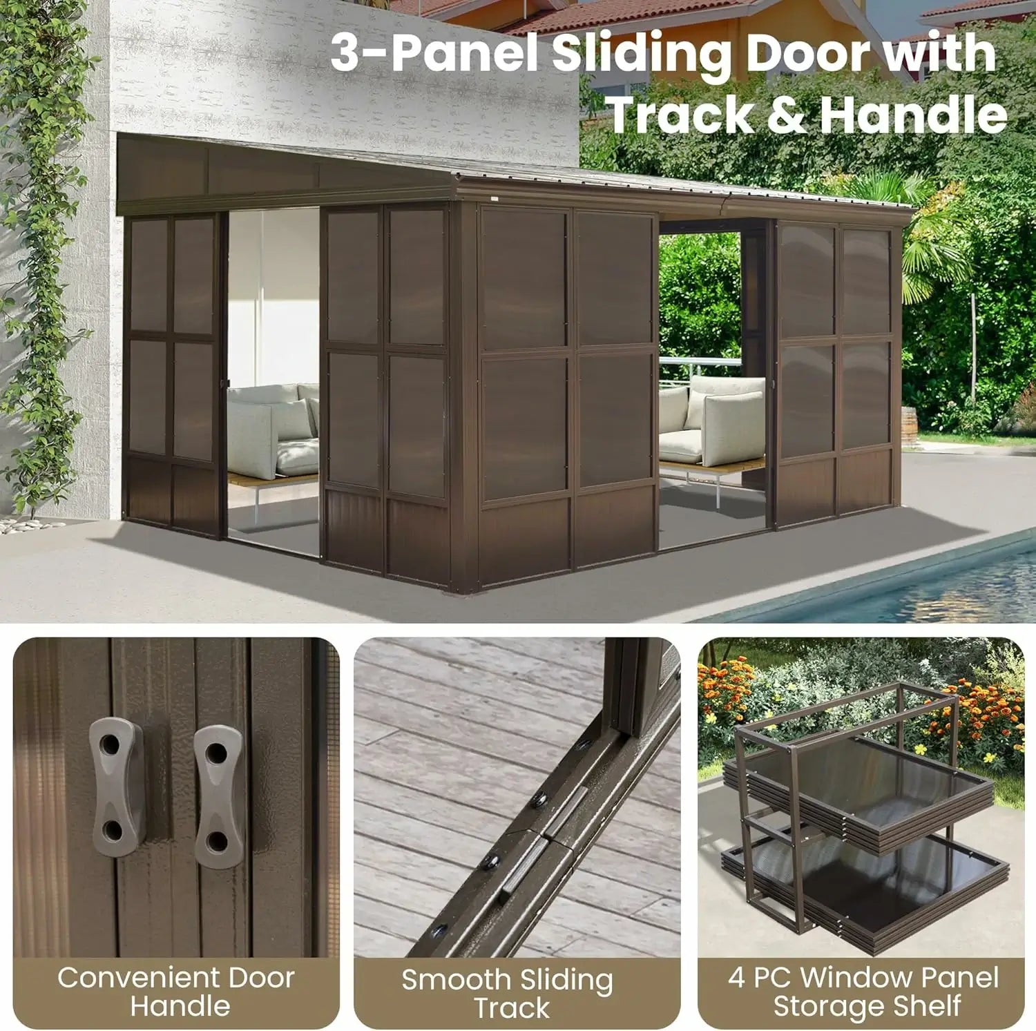 Domi wall mounted sunroom#size_12'x14'