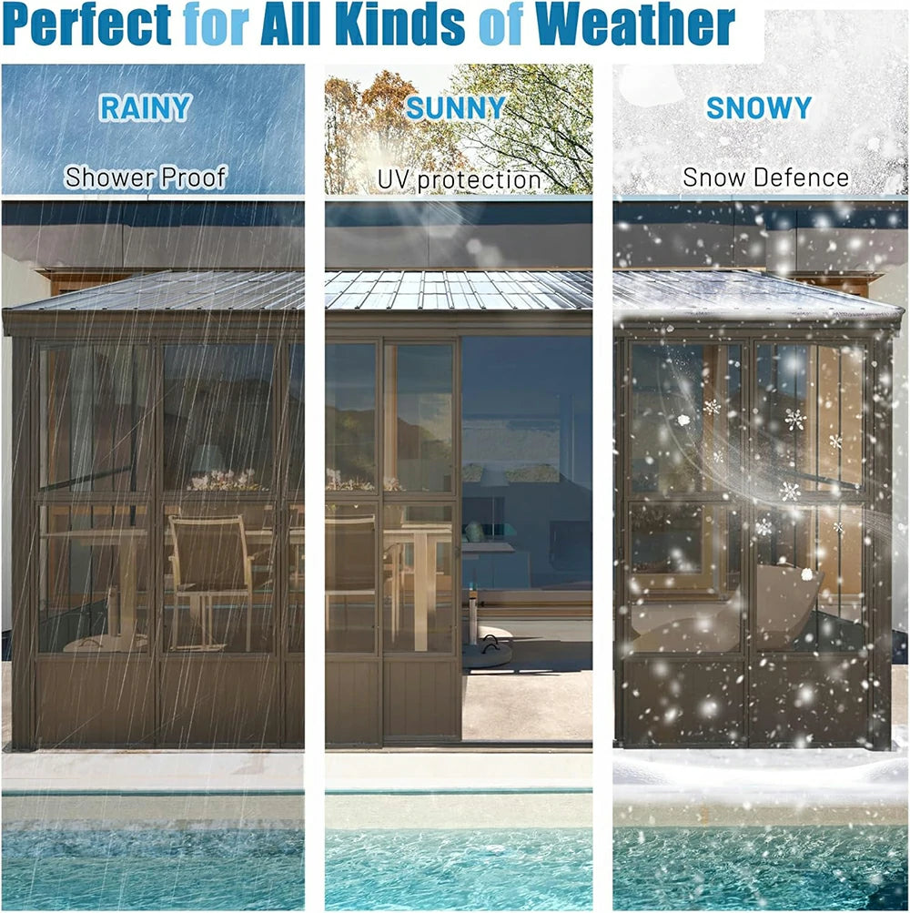 Domi wall mounted sunroom#size_12'x16'