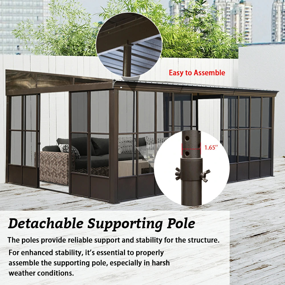 Domi wall mounted sunroom#size_12'x20'