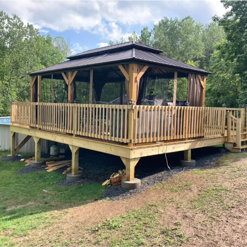 Domi Outdoor Living wood gazebo#size_12'x20'