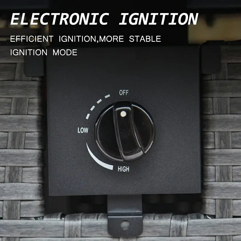 Domi Propane Fire Pits Square Table#size_32-inch