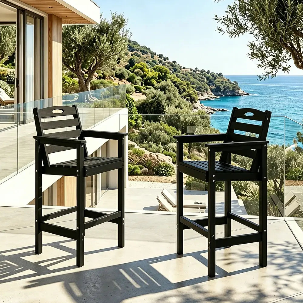 HDPE Adirondack-Style Patio Bar Set