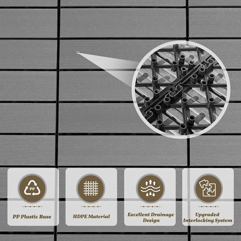 HDPE Interlocking Deck Tiles