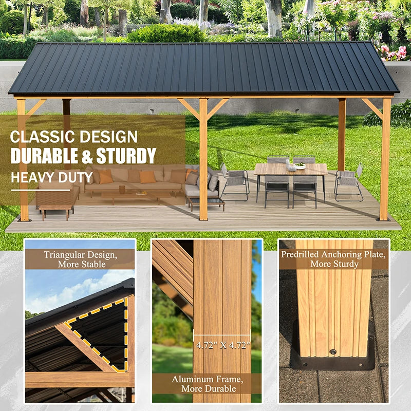 12'x20' Gable Roof Gazebo