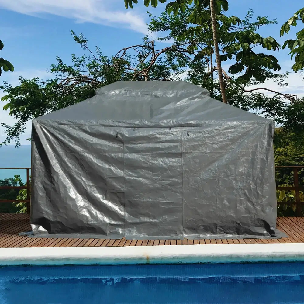Gray Gazebo Cover#size_12' x 20'