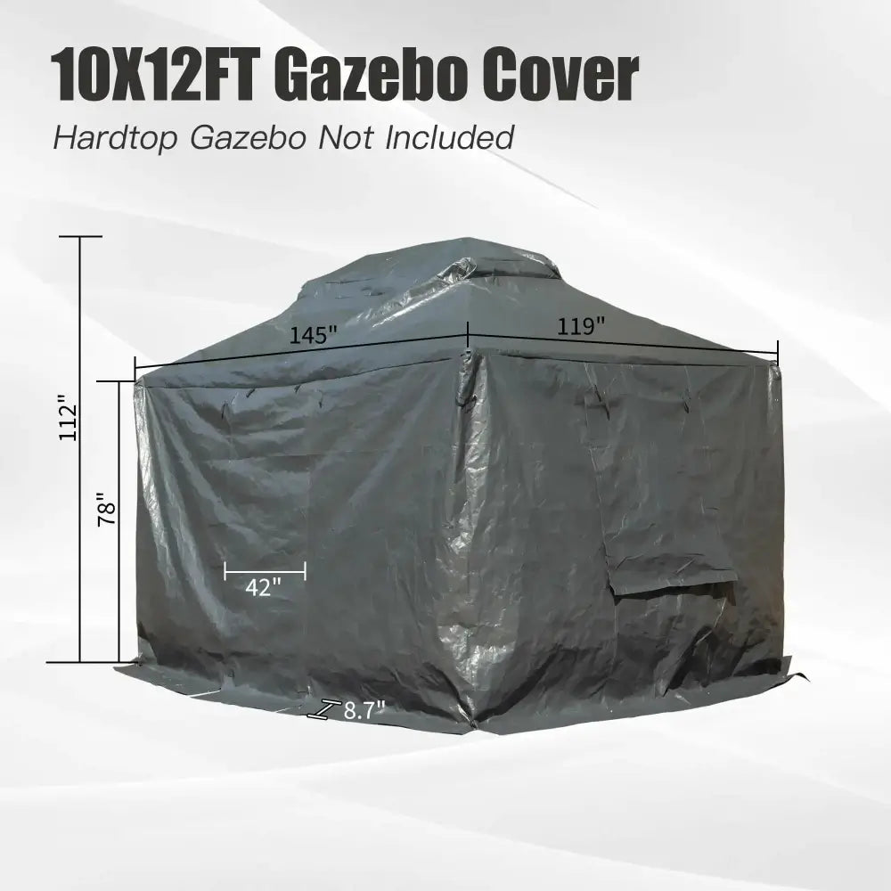 Gray Gazebo Cover#size_10' x 12'