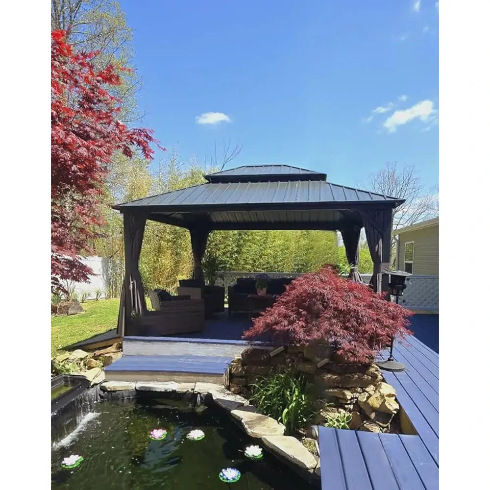 Domi Outdoor Living Hardtop Gazebo#size_12'x14'