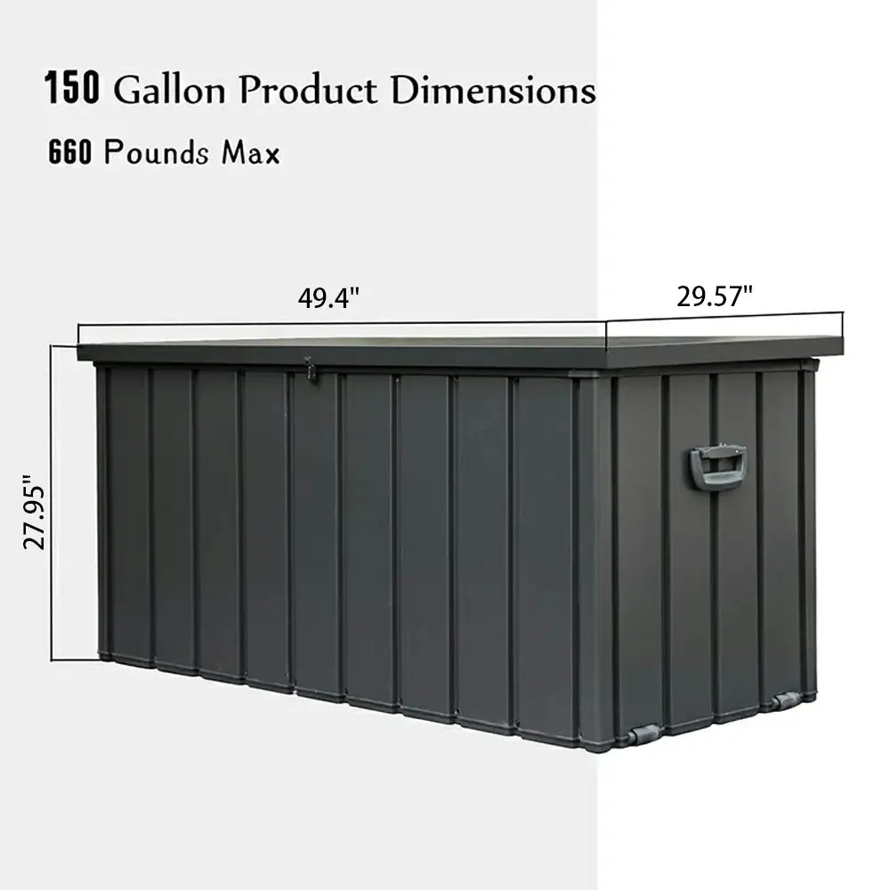 Domi Outdoor Living deck box#capacity_150 gallons