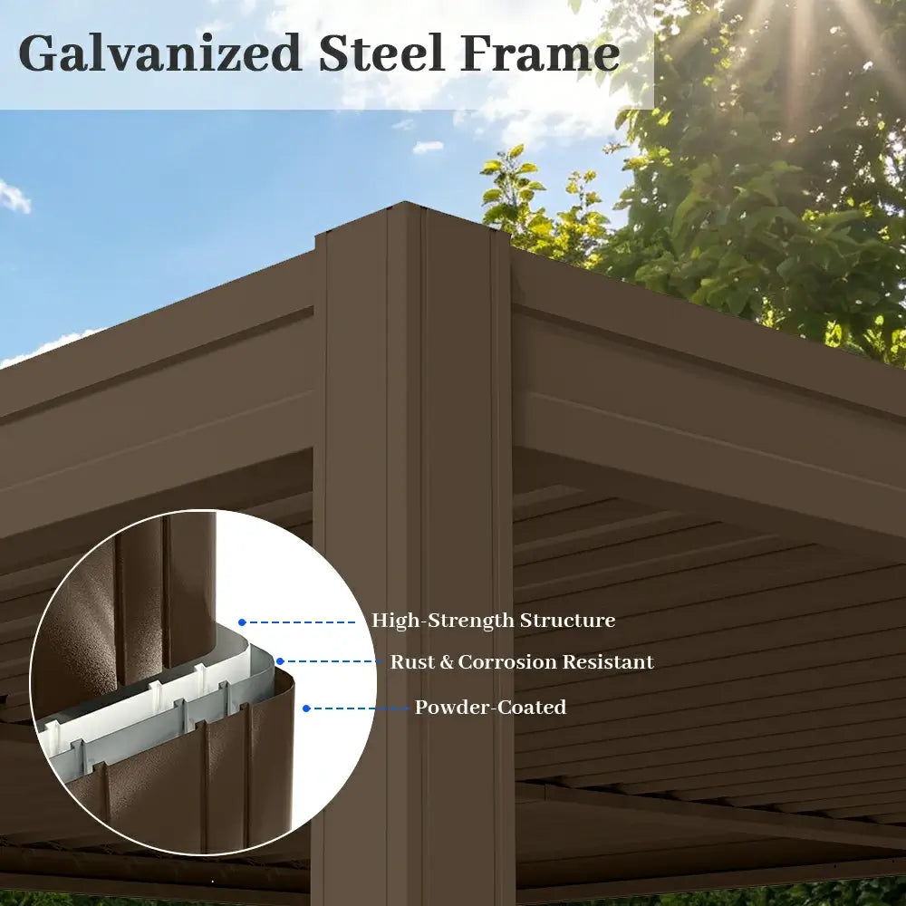 Metal Louvered Pergola