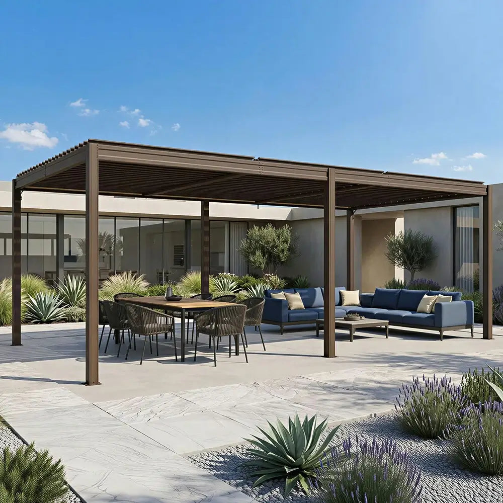 Metal Louvered Pergola