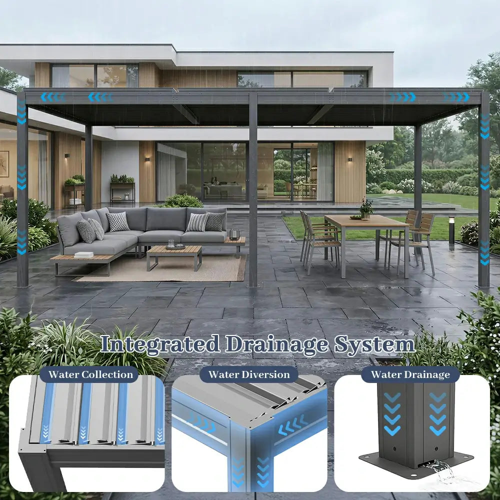 Metal Louvered Pergola