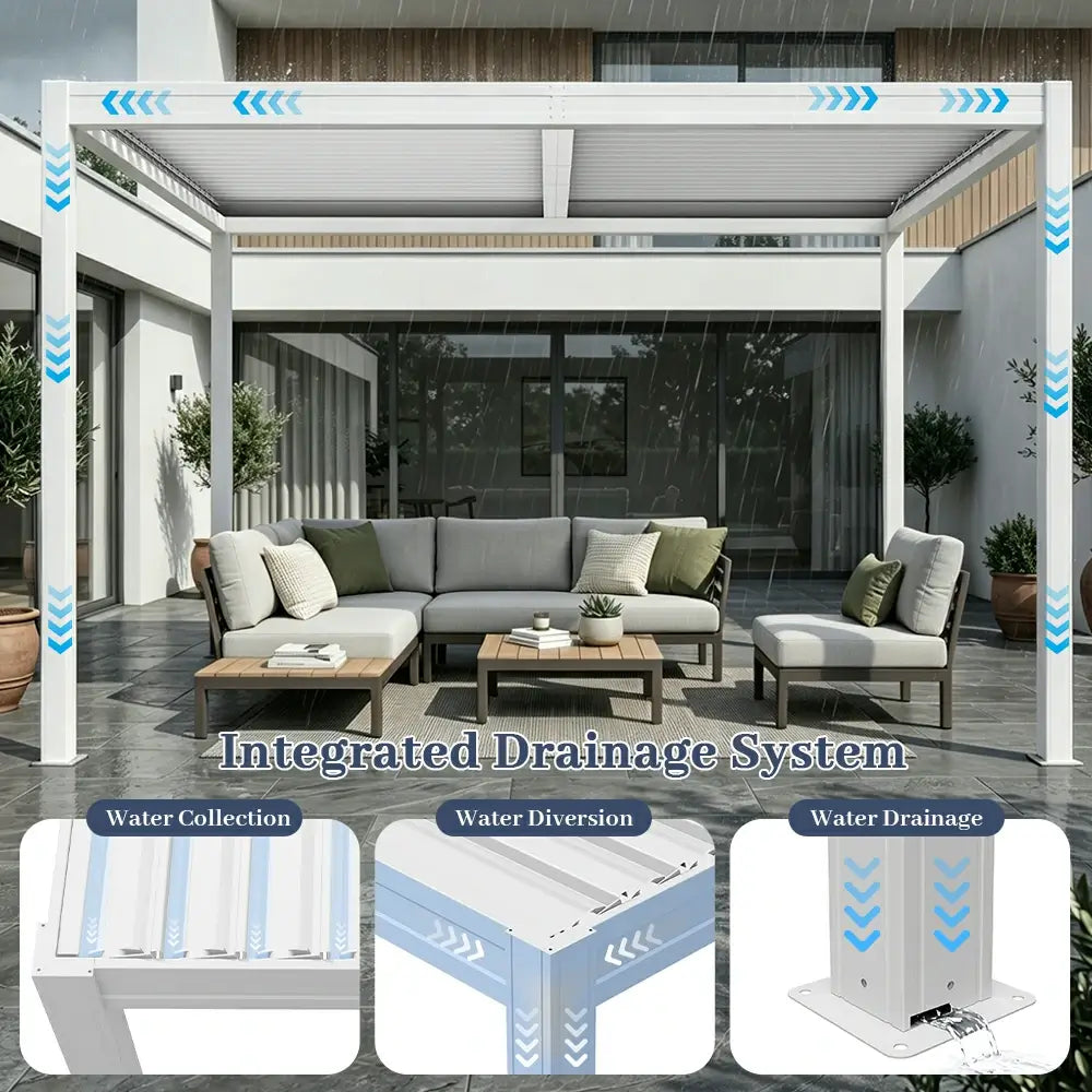 Metal Louvered Pergola