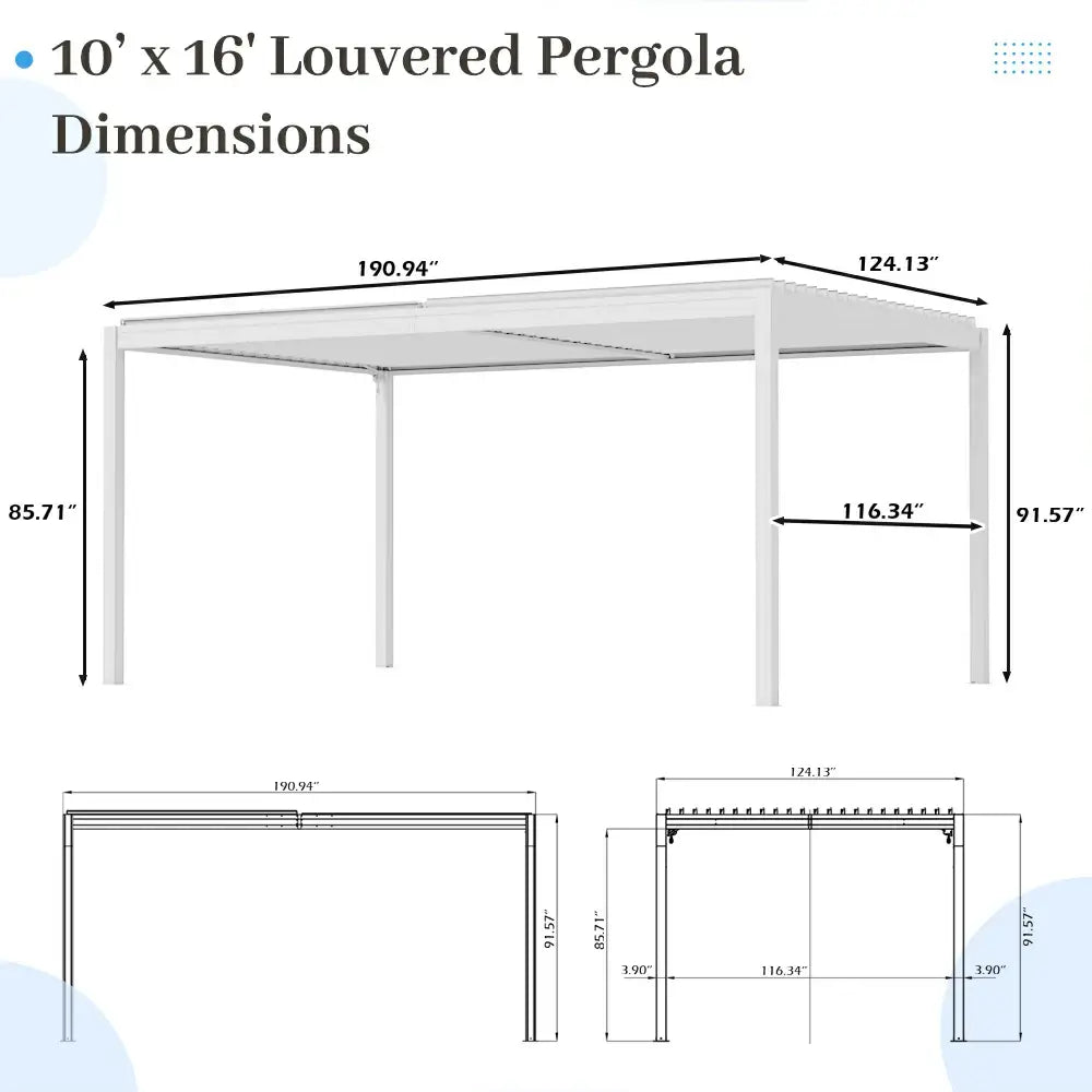 Metal Louvered Pergola