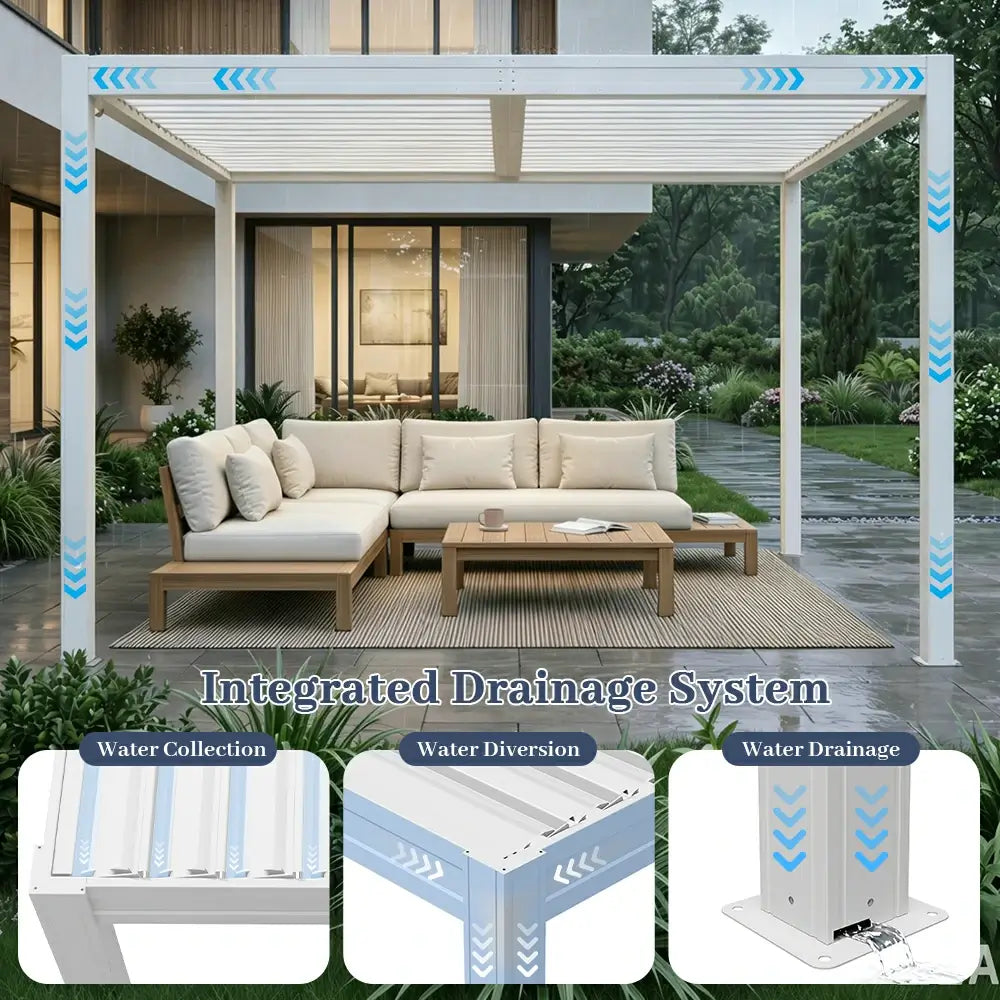 Metal Louvered Pergola