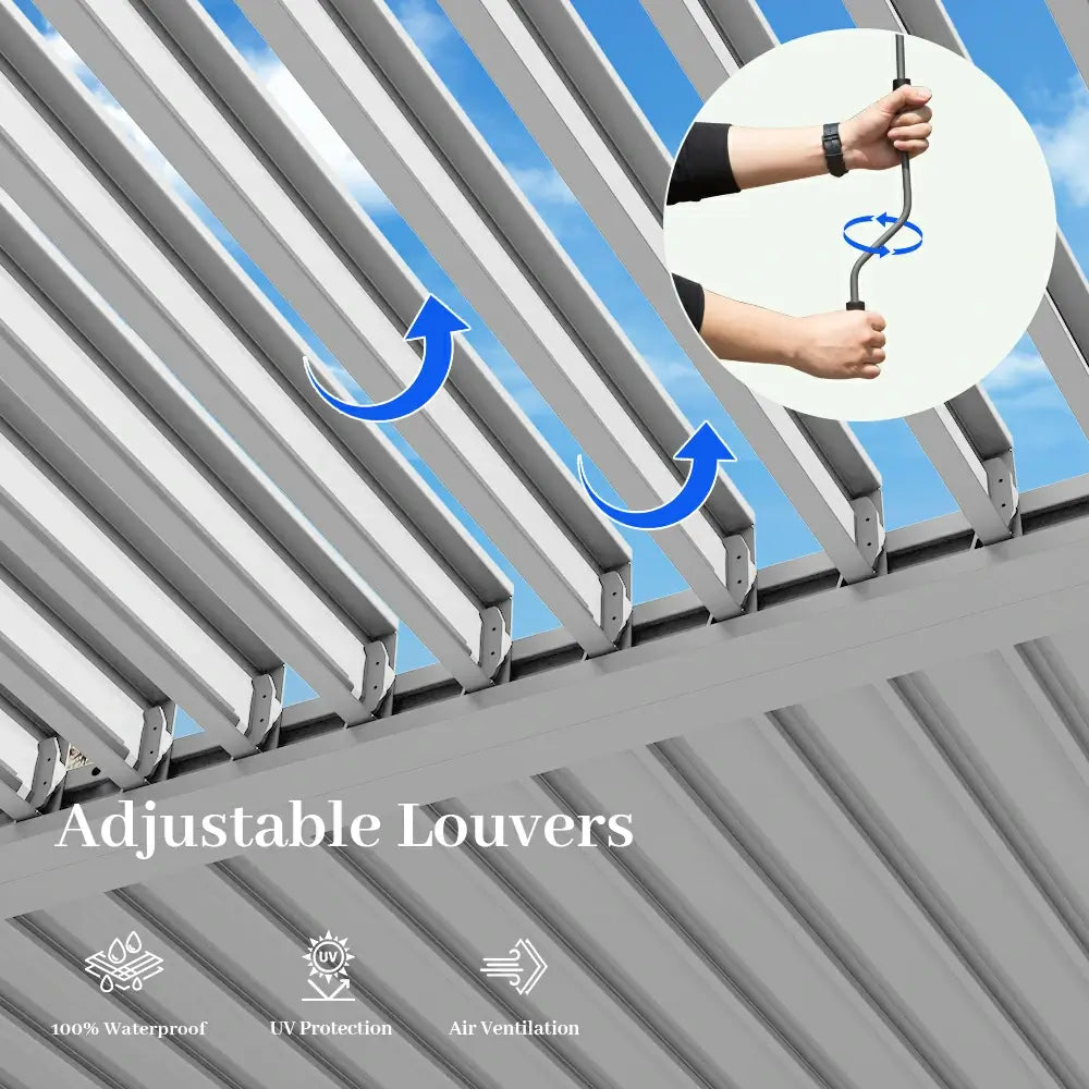 Metal Louvered Pergola