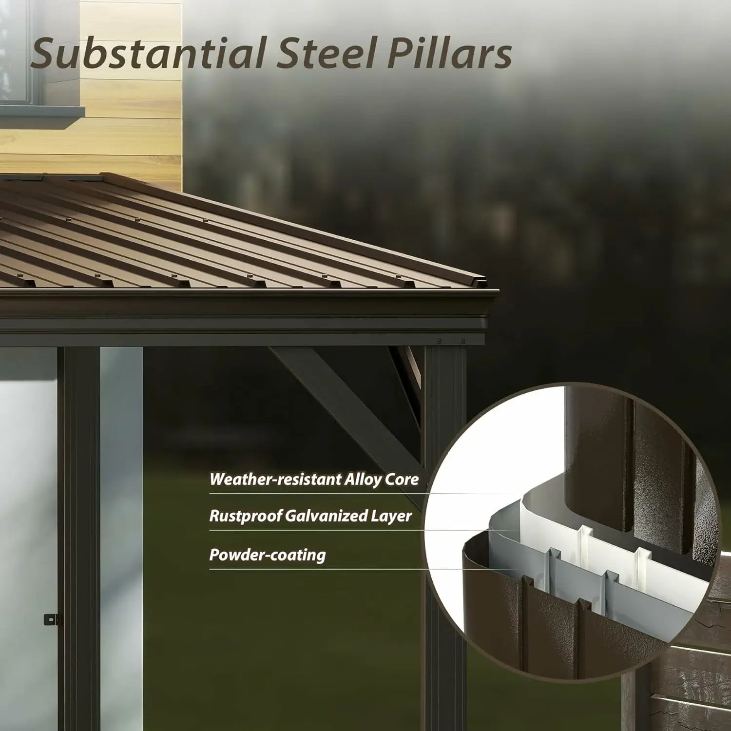 Domi wall mounted gazebo#size_10'x12'