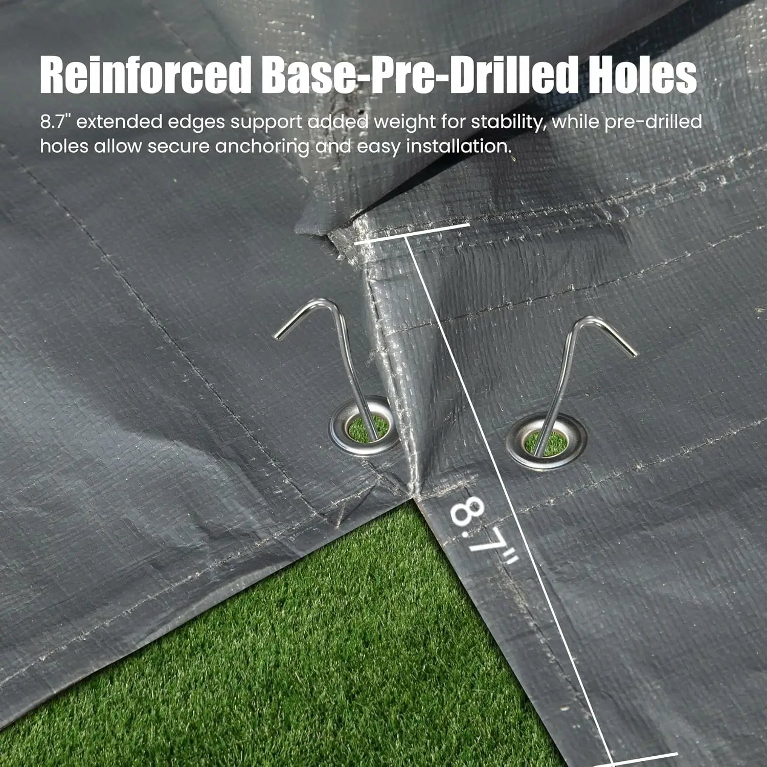 Universal Winter Gazebo Cover Gray