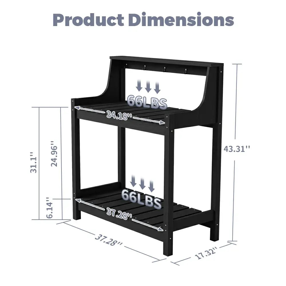 HDPE Outdoor Potting Bench Table