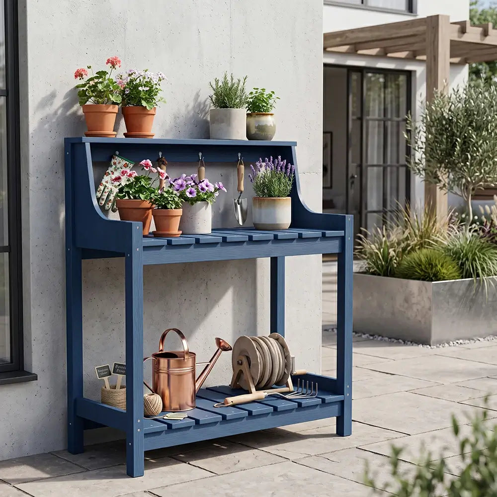 HDPE Outdoor Potting Bench Table