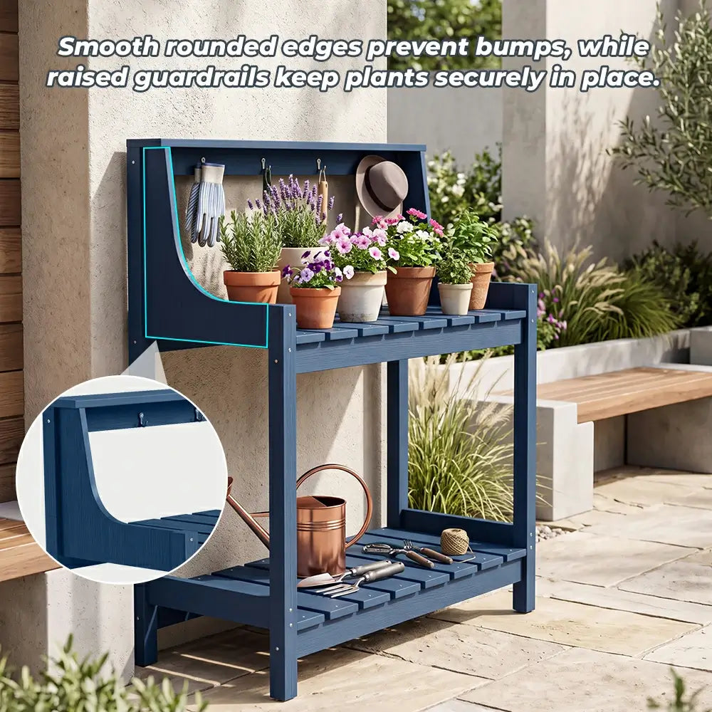 HDPE Outdoor Potting Bench Table