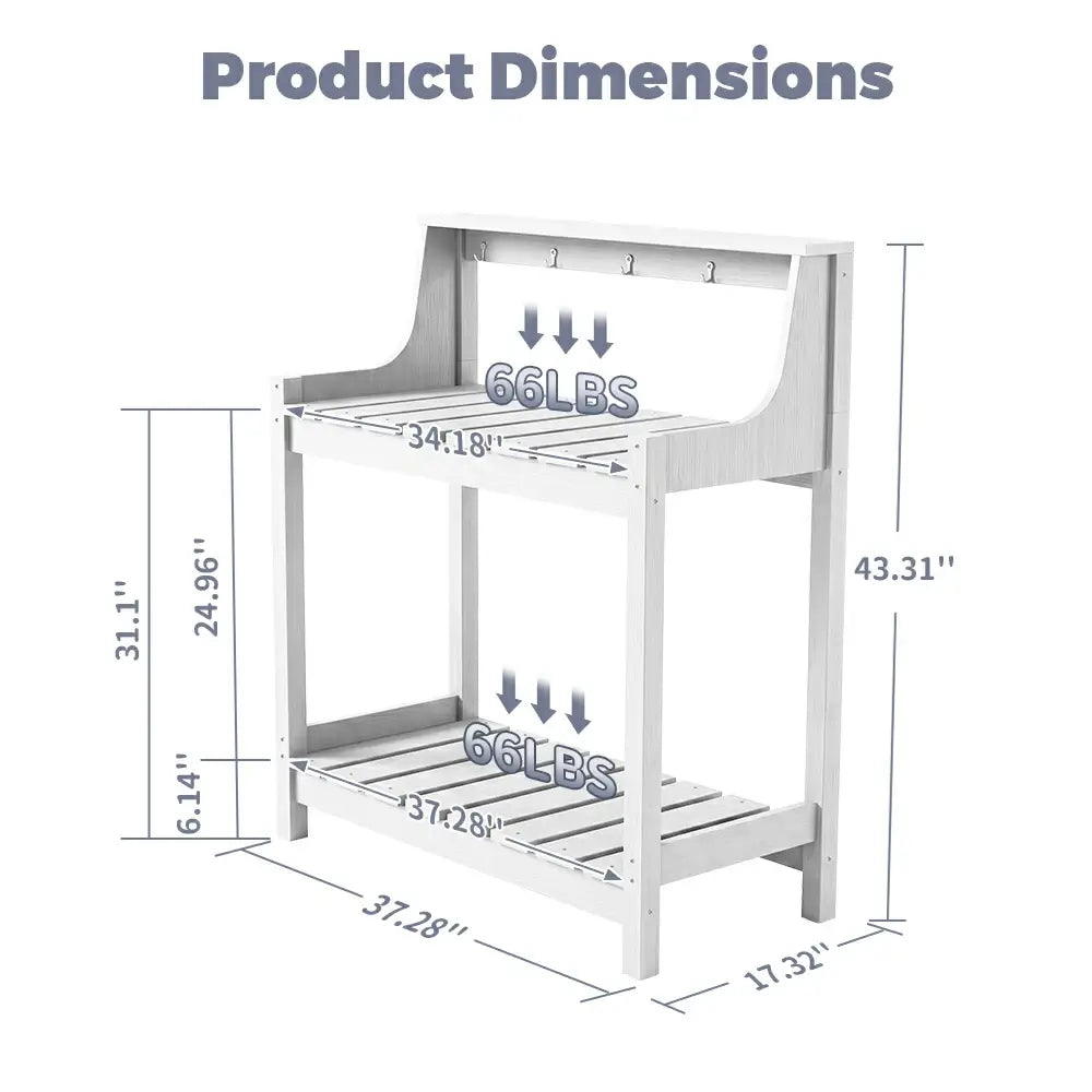 HDPE Outdoor Potting Bench Table