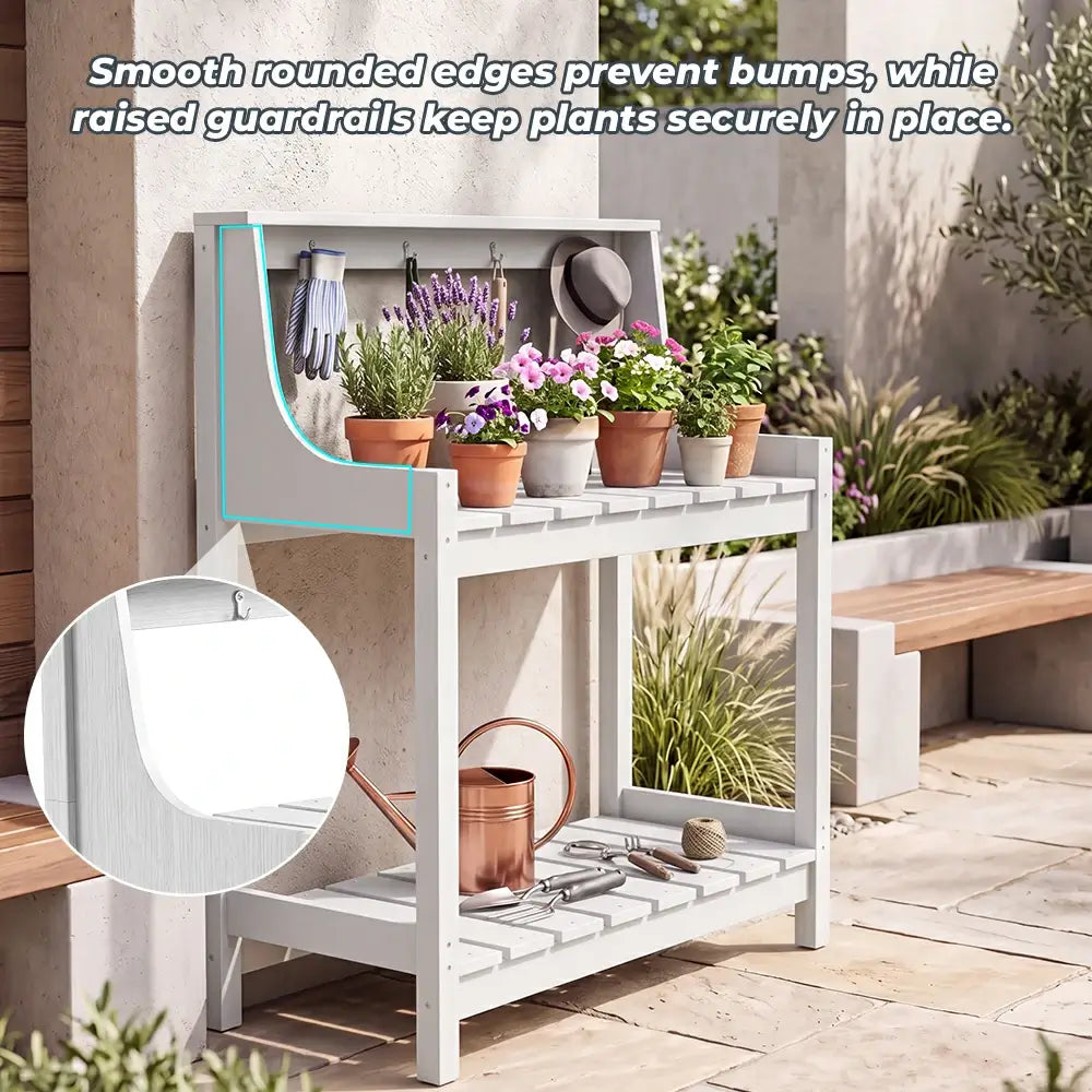 HDPE Outdoor Potting Bench Table