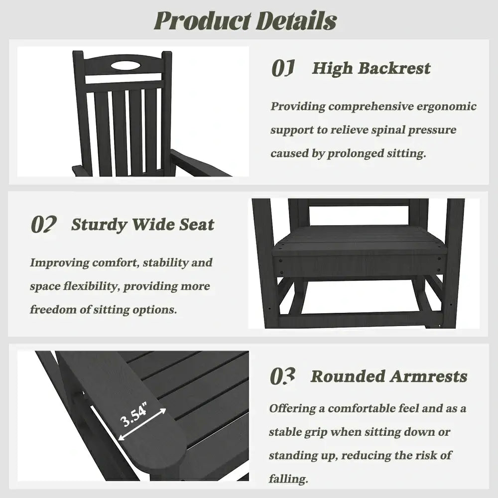 Classic Rocking Chairs - 2 Chairs