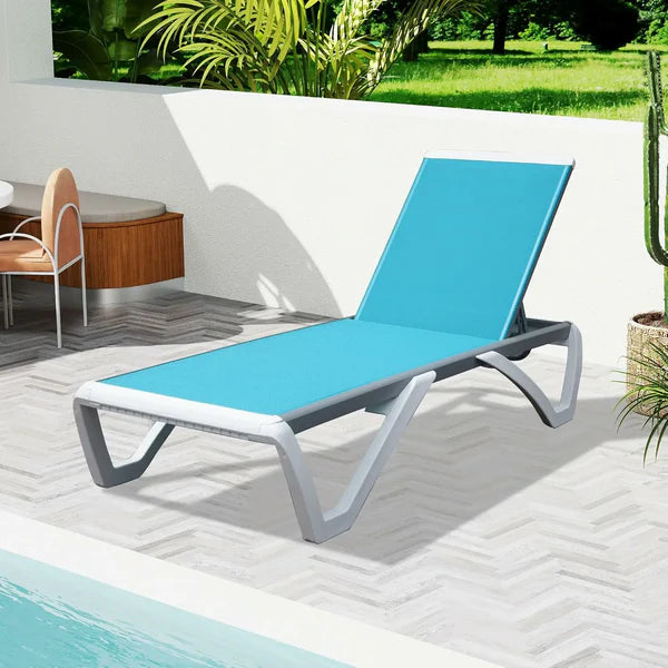 Armless Outdoor Chaise Lounge
