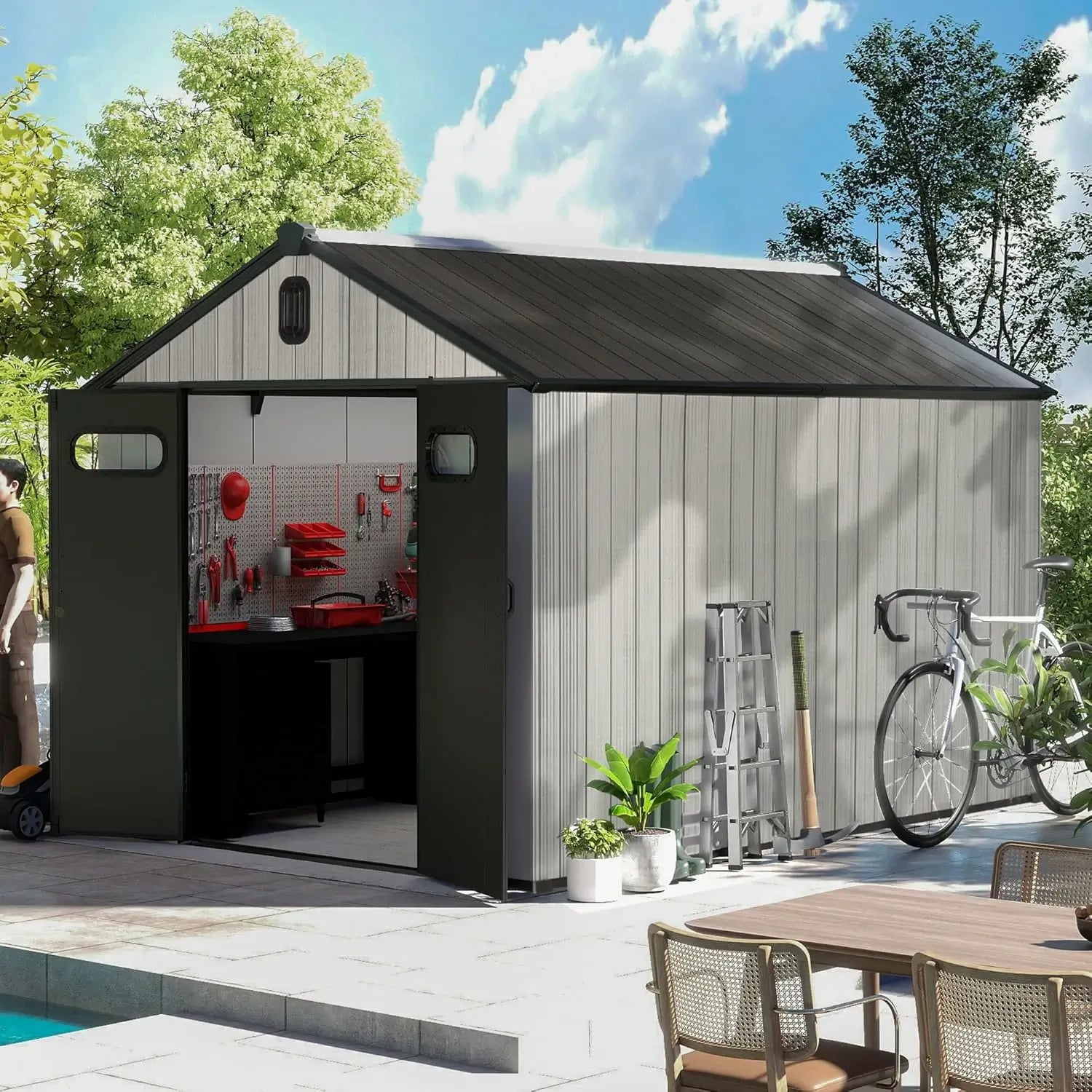 domi resin storage shed#size_8' x 10'