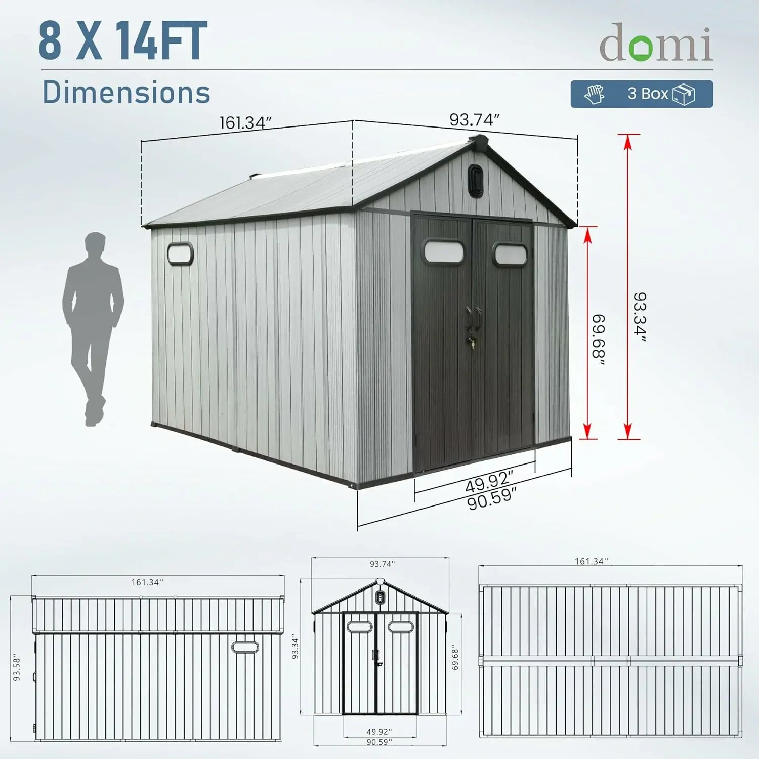 Resin Storage Shed Gable Roof