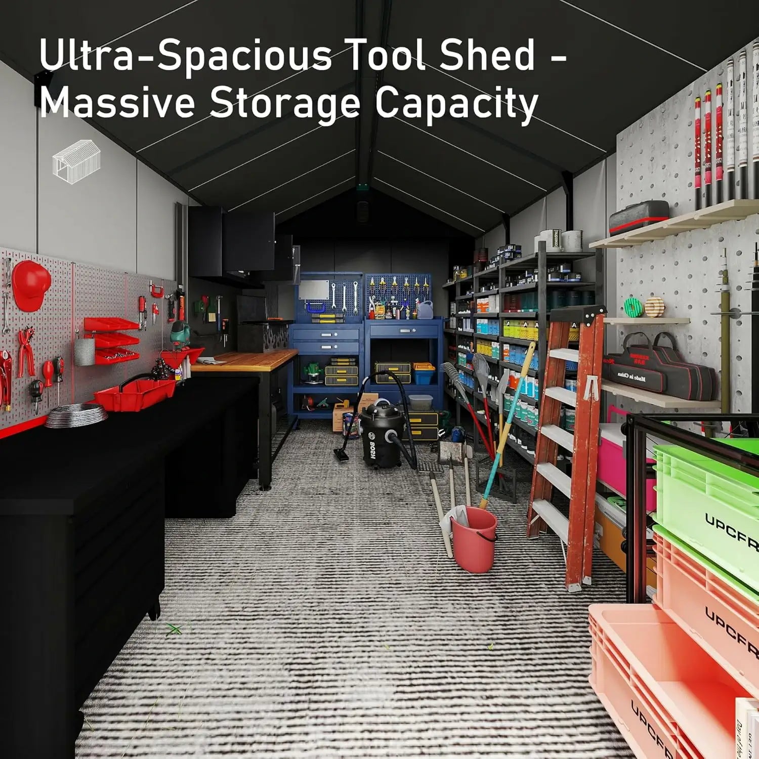 Resin Storage Shed Gable Roof