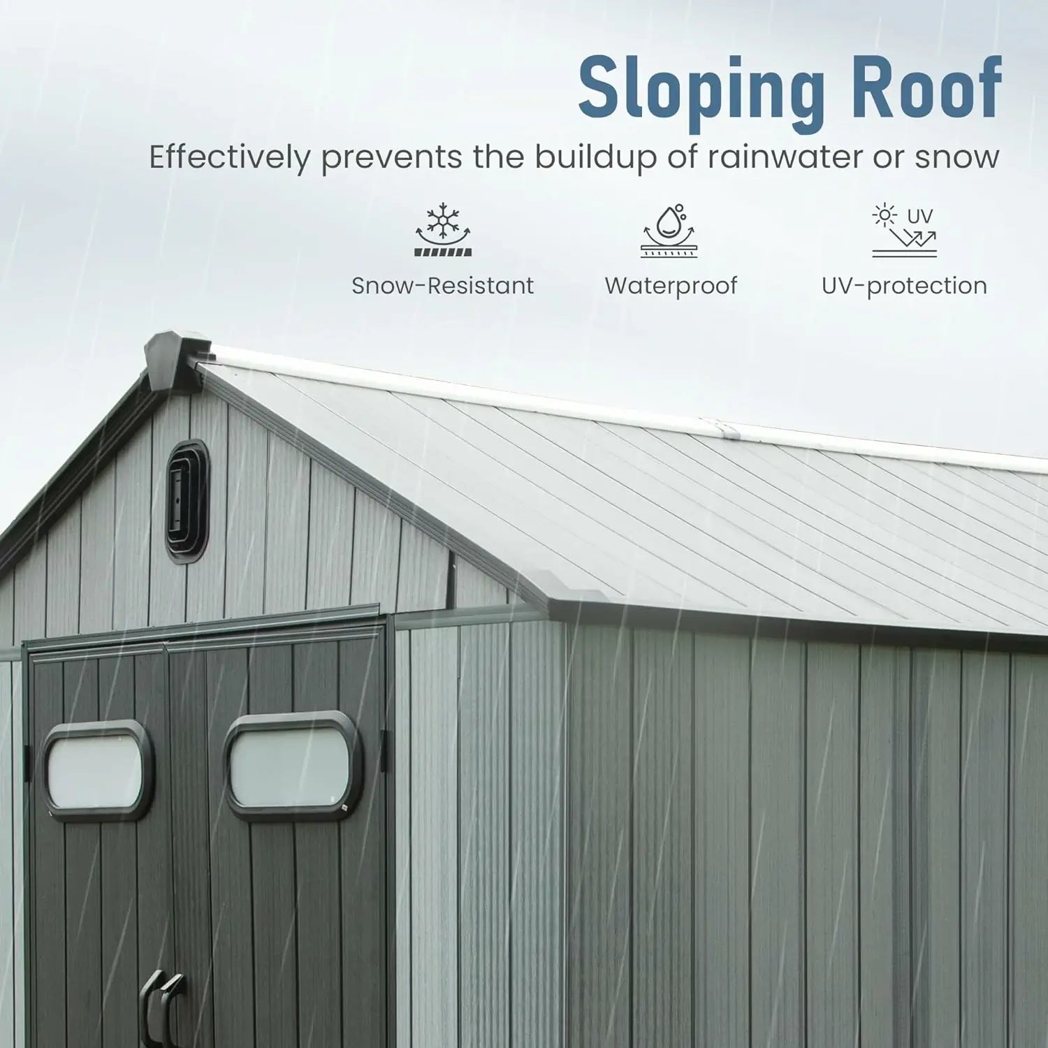 Resin Storage Shed Gable Roof