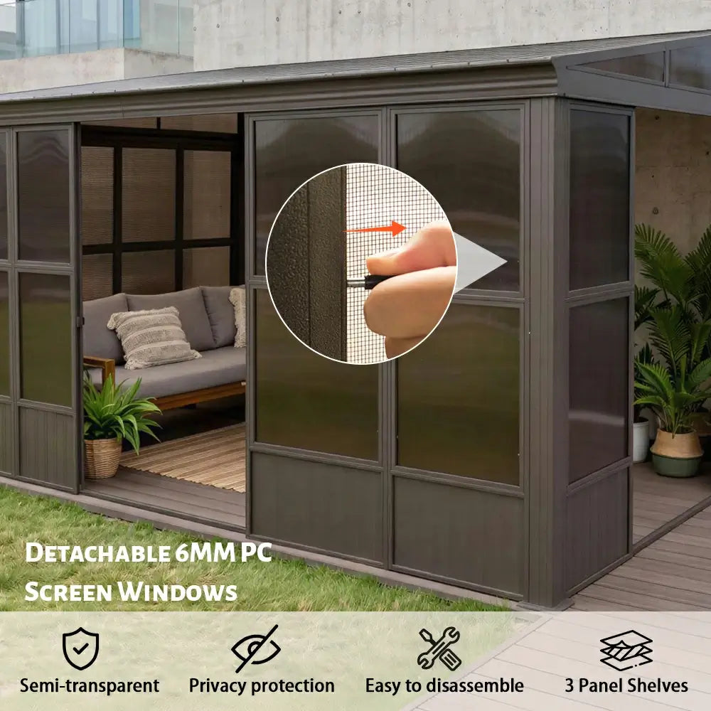 Domi wall mounted sunroom#size_10'x12'