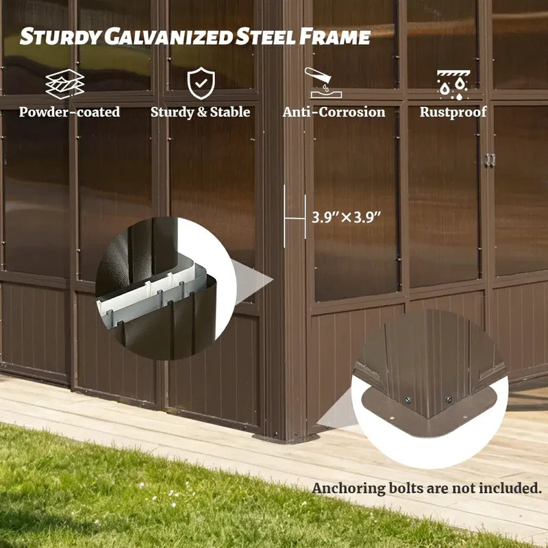 Domi wall mounted sunroom#size_12'x14'