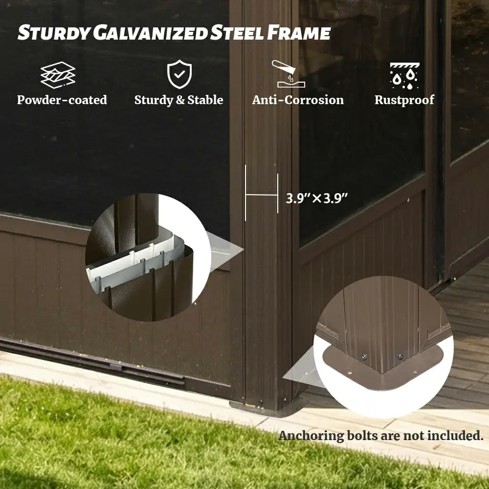 Domi wall mounted sunroom#size_12'x16'