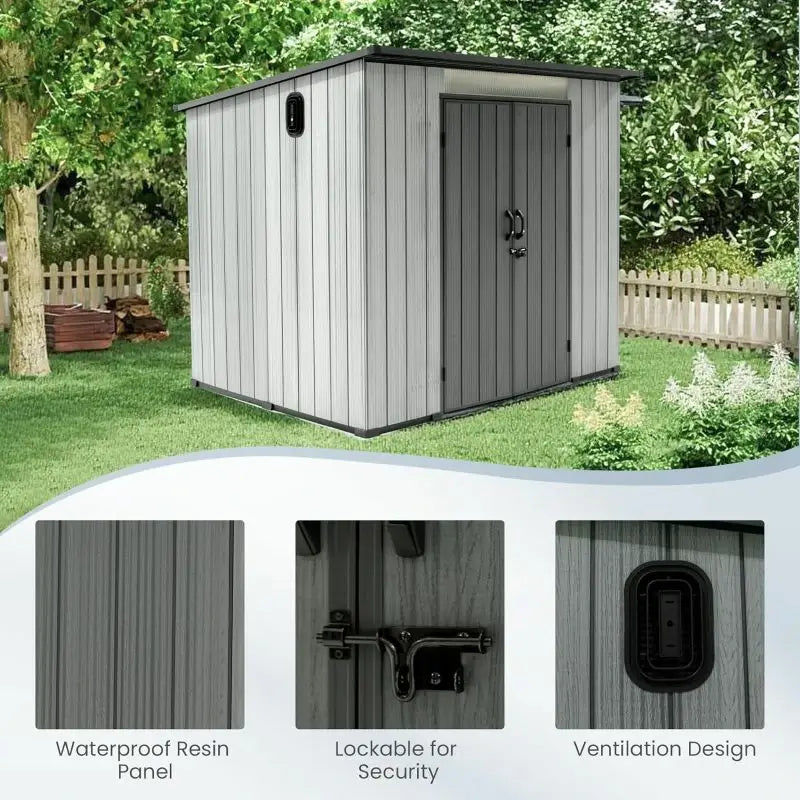 domi resin storage shed#size_6.2' x 7.8'