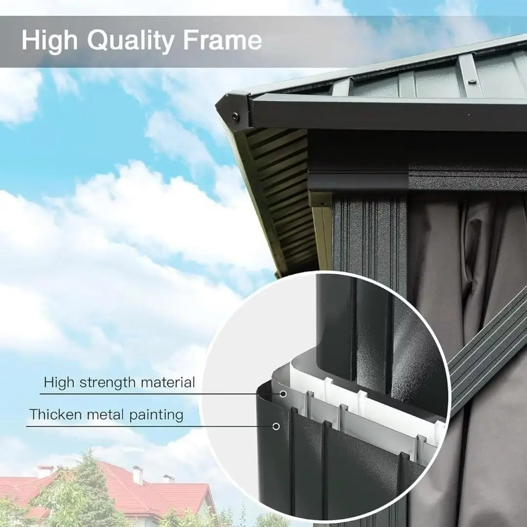 Domi Outdoor Living Hardtop Gazebo#size_8'x10'