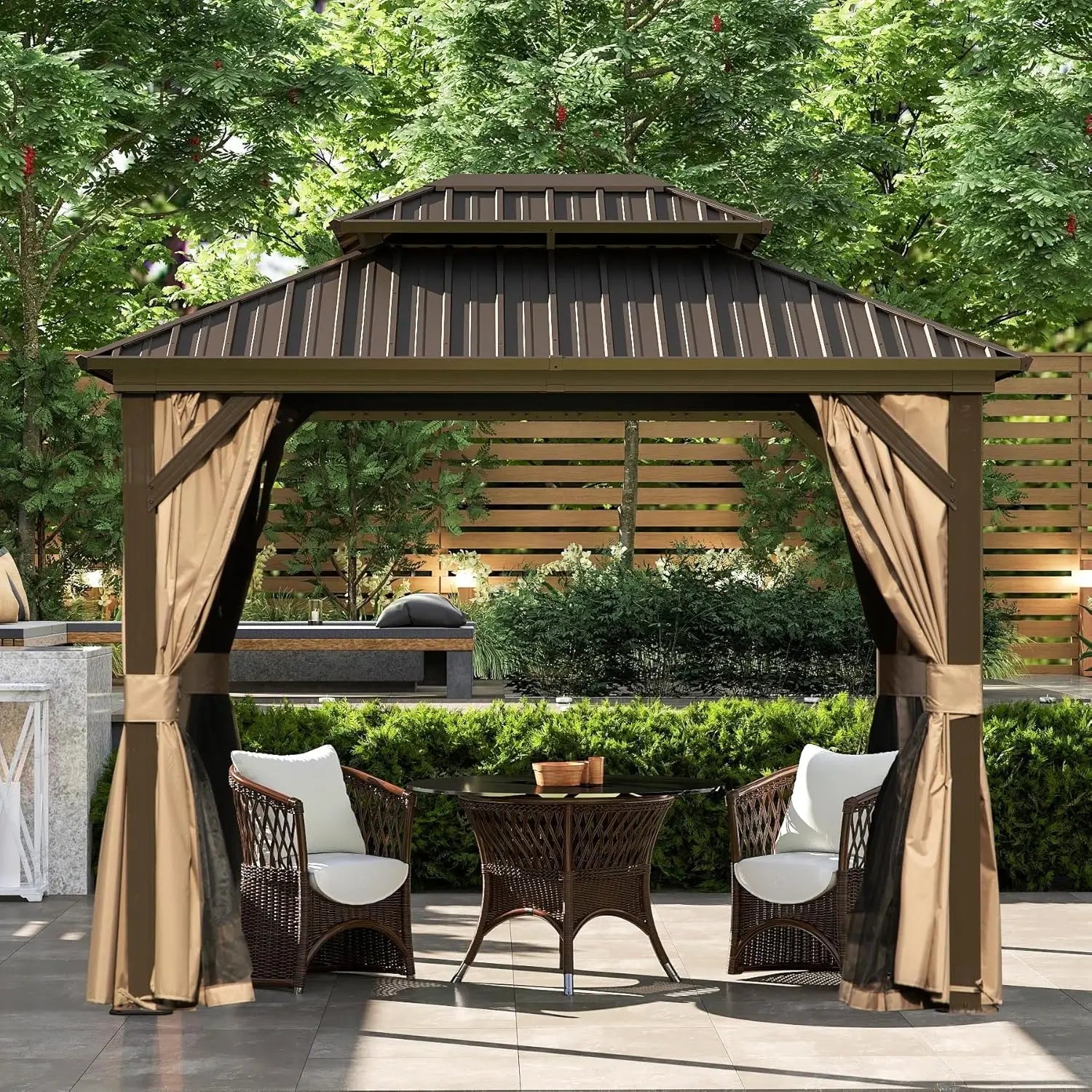 Domi Outdoor Living Hardtop Gazebo#size_8'x10'