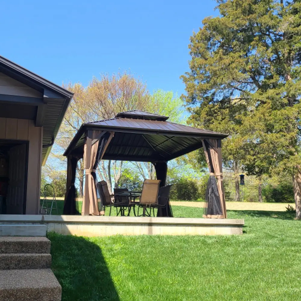 Domi Outdoor Living Hardtop Gazebo#size_12'x14'
