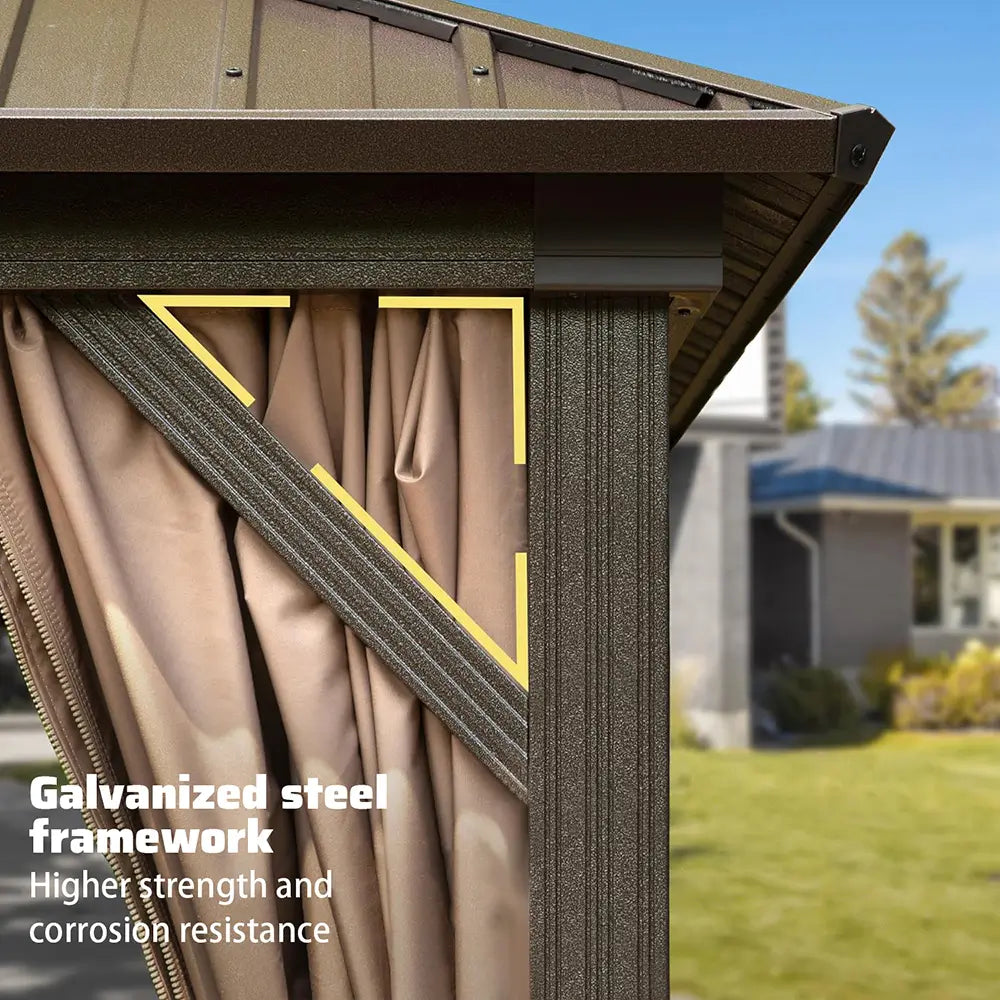 Domi Outdoor Living Hardtop Gazebo#size_12'x20'