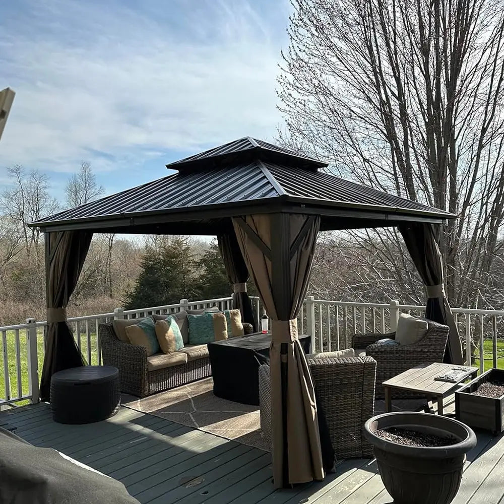 Domi Outdoor Living Hardtop Gazebo#size_12'x12'