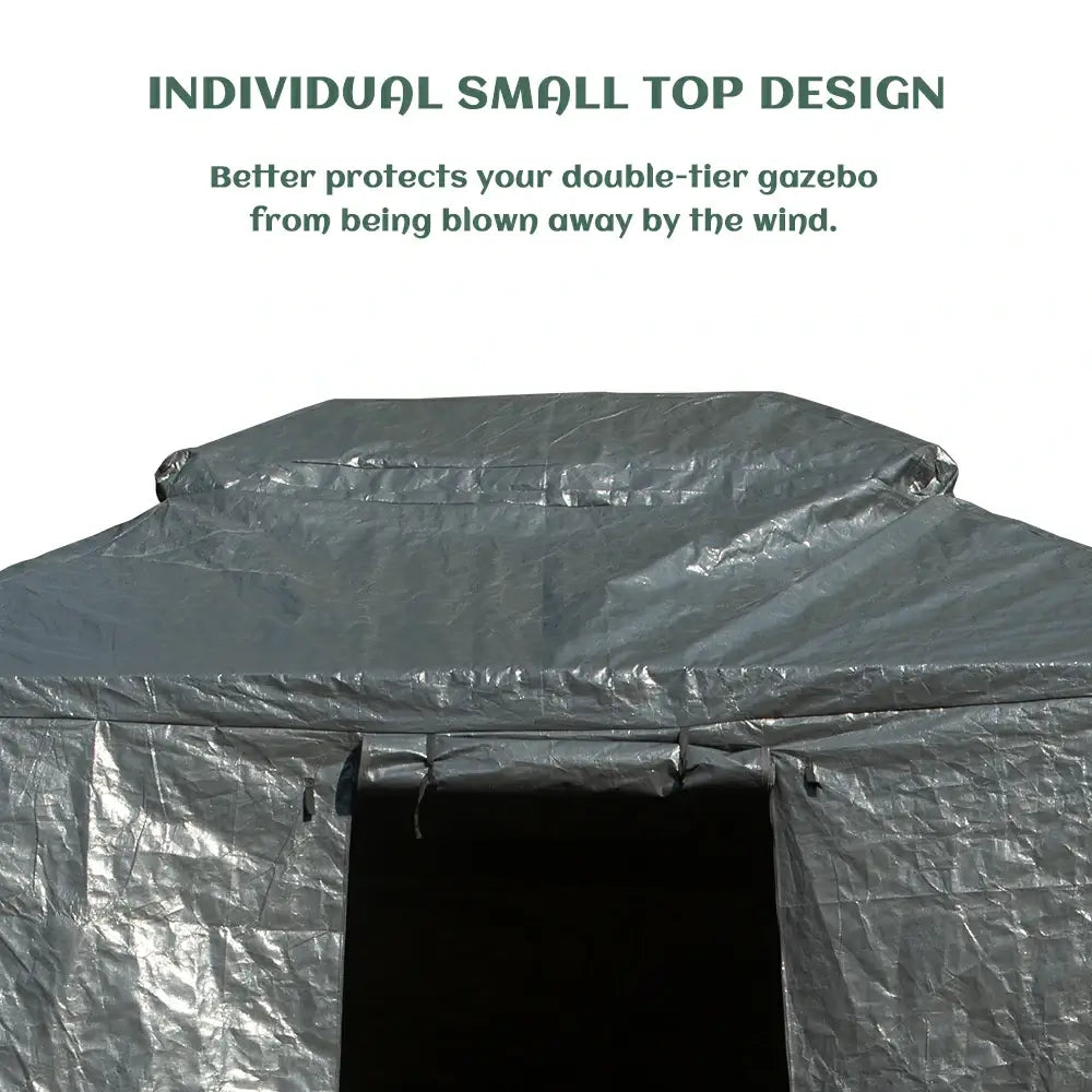 Gray Gazebo Cover#size_14' x 20'