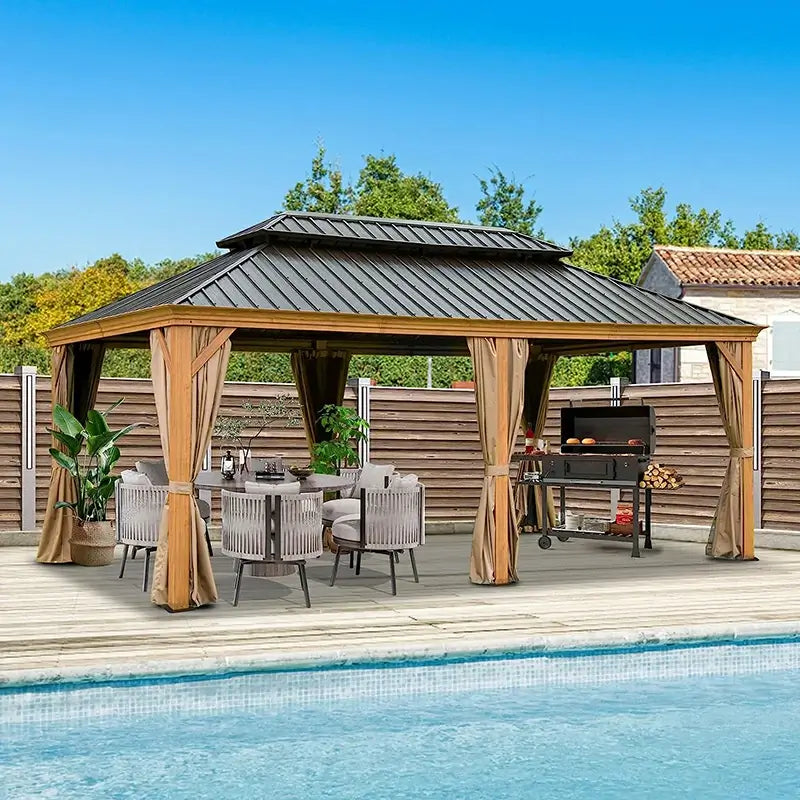 domi outdoor living hardtop gazebo#size_14'x20'