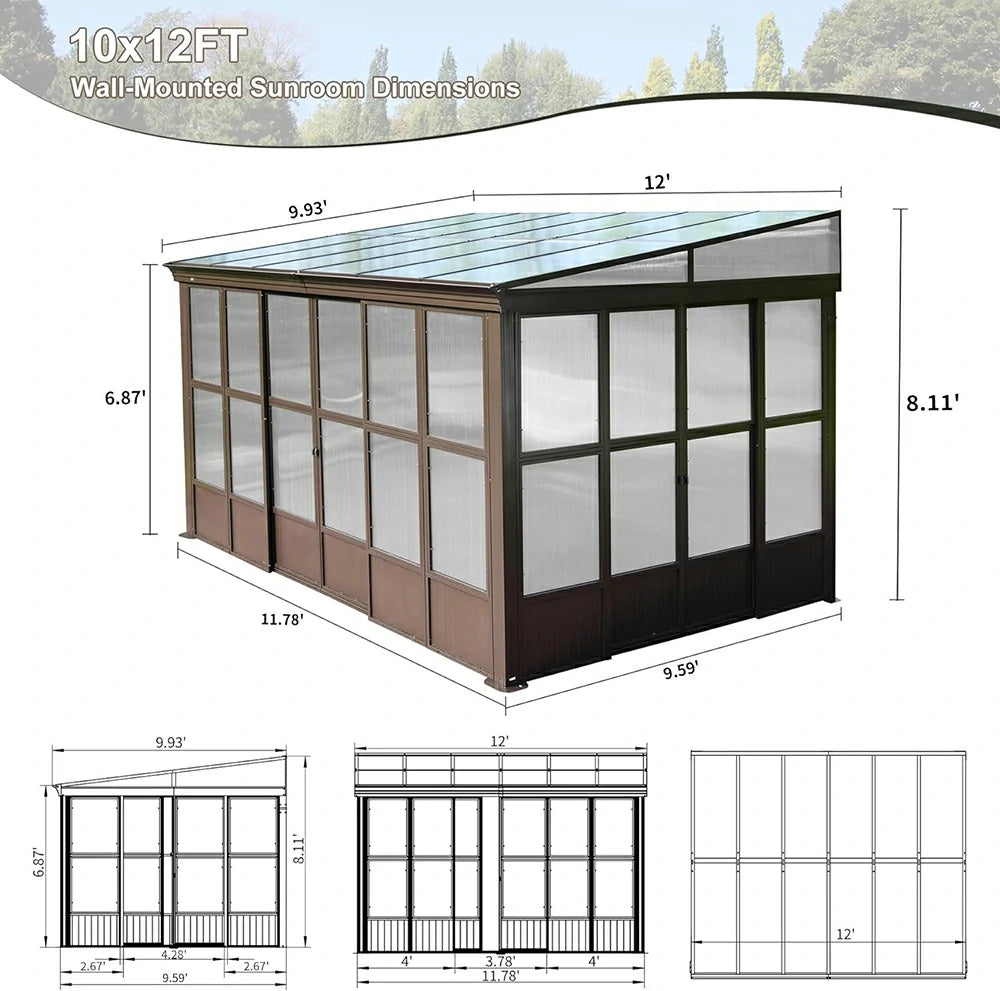 pc wall mounted sunroom#size_10'x12'