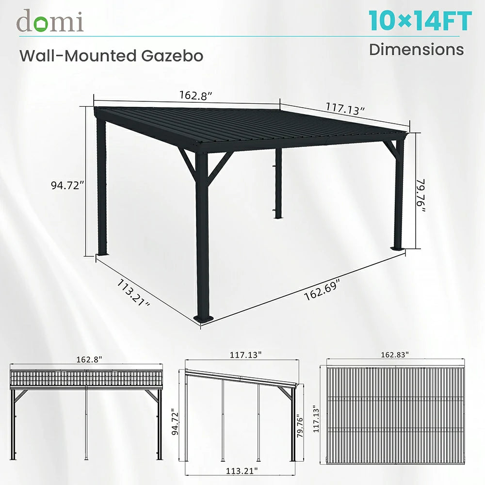 Domi wall mounted gazebo#size_10'x14'