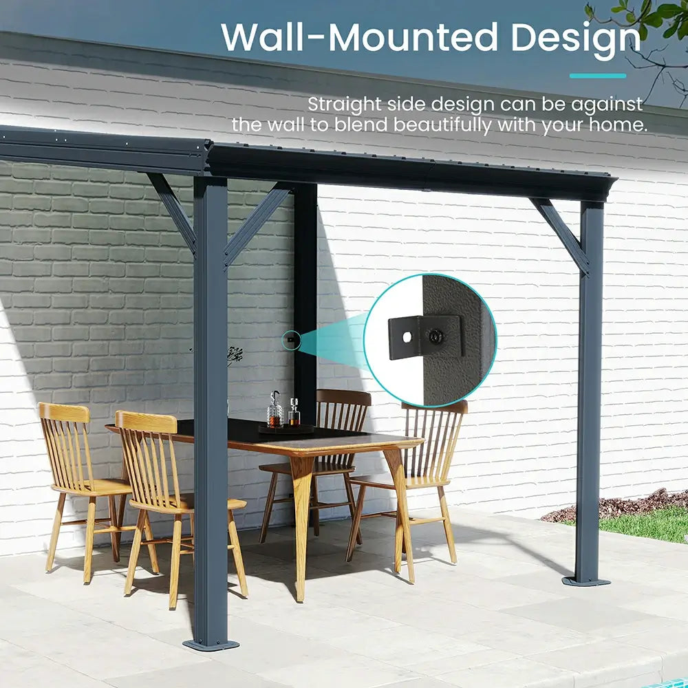 Domi wall mounted gazebo#size_8'x8'
