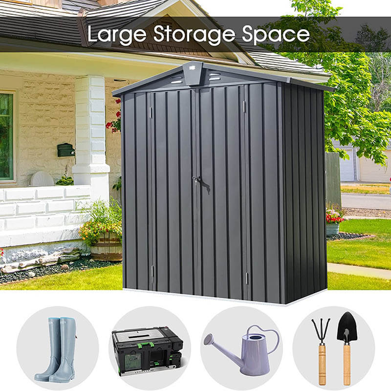 Domi Outdoor Living Outdoor Storage Shed Gable Roof#size_ 5'x3'
