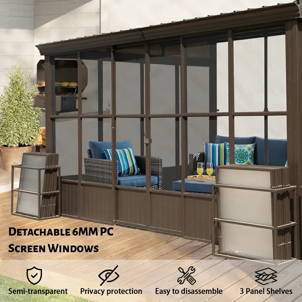 Domi wall mounted sunroom#size_10'x14'