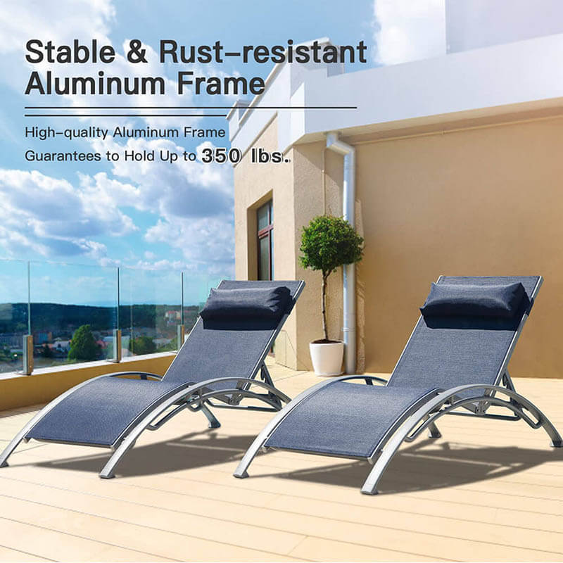 Aluminum outdoor lounge discount chairs